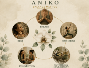 The ANIKO Balance Method Infographic explains how these pillars are interconnected and essential in working together to regulate the nervous system.